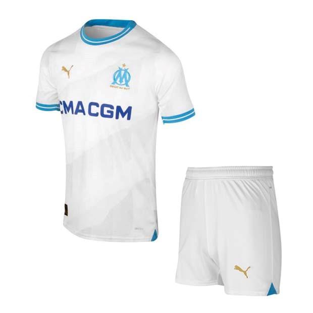 Camiseta Marsella Replica Primera Ropa Niño 2023/24